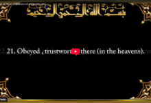 81. surah at takwir (wound around and lost its light)