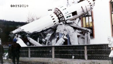 Bombed mosque in ahmici
