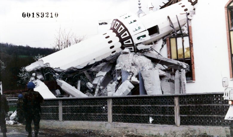 Bombed mosque in ahmici