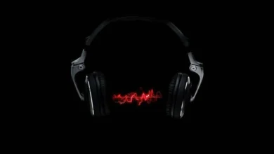 Headphones sound